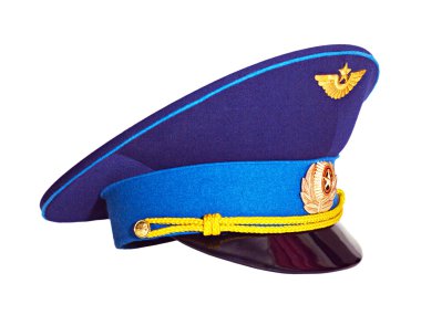 Russian military pilot's cap clipart