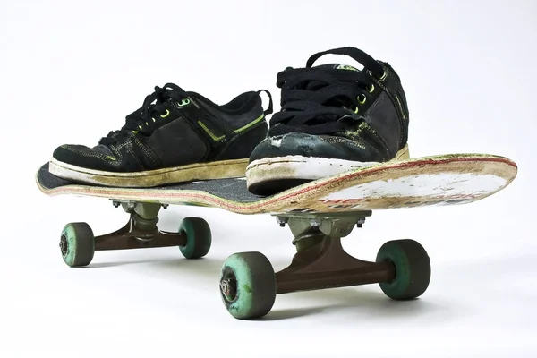 Ik hou van skateboard Stockafbeelding