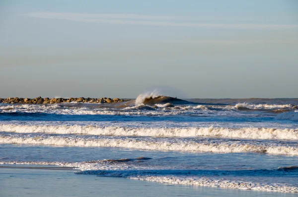 stock image Mediterranean Sea in the winter.