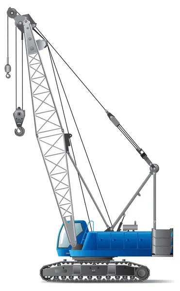 stock vector Hydraulic Crawler Crane