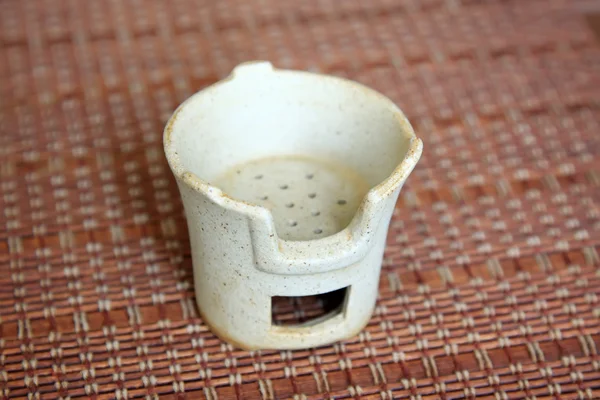 Xícara de chá cerâmica — Fotografia de Stock