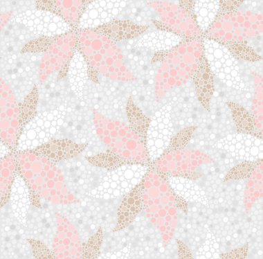 Abstract seamless spring floral pattern clipart