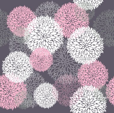 Seamless cute spring or summer floral pattern. Background with flowers.