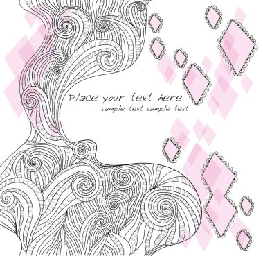 Soyut el çizimi karalama arkaplanı