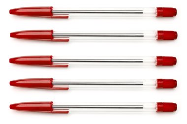 Red pen background clipart