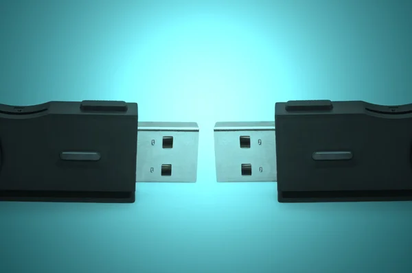 Sd USB адаптер дуэт — стоковое фото