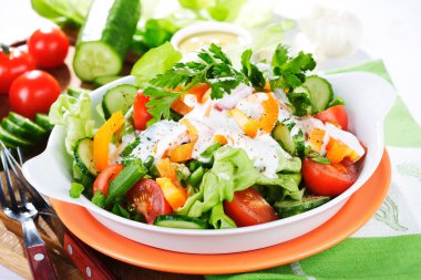 Vegetable salad clipart