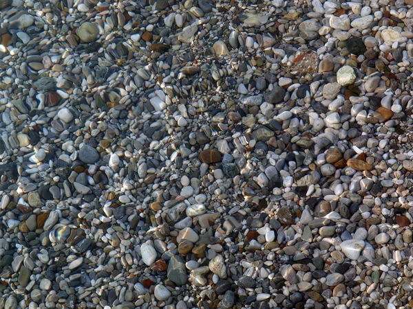 小石のビーチ. ストック画像