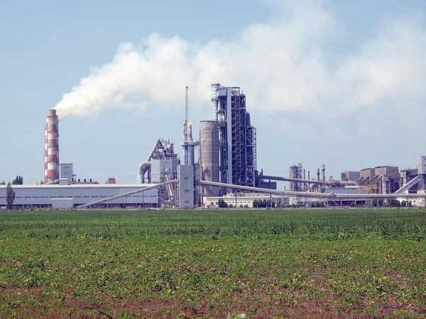 stock image Cement factory.