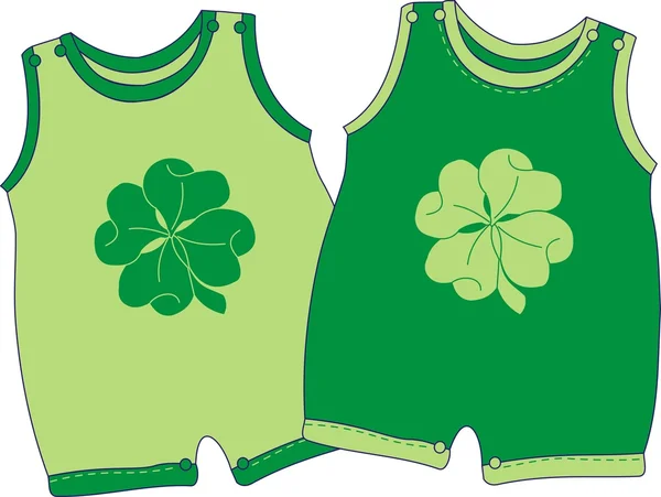 赤ちゃんのための St Patrick のファッション — ストックベクタ