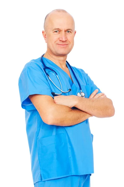 Retrato de médico em uniforme — Fotografia de Stock