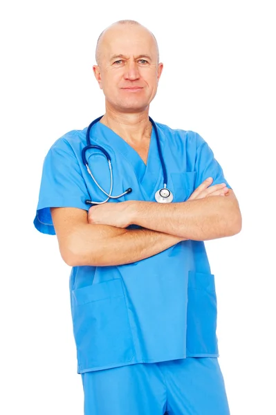 Läkare i uniform — Stockfoto