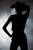 Картина, постер, плакат, фотообои "silhouette of woman", артикул 6275113