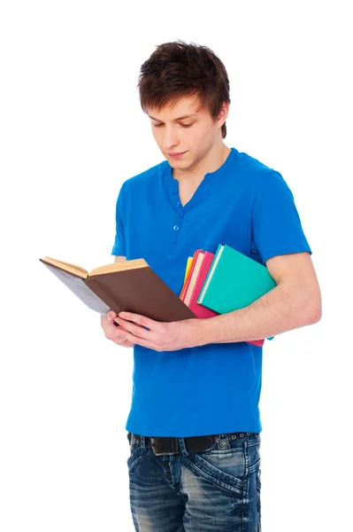 Studente con libri — Foto Stock
