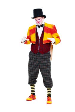 Portrait of clown clipart