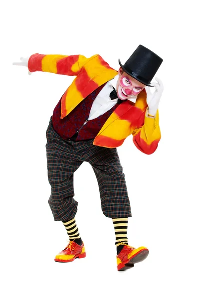 Clown is greeting — Stock Photo, Image