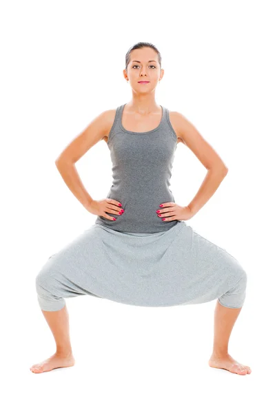 Healthy young woman doing yoga — Zdjęcie stockowe