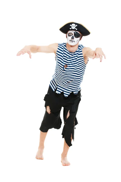 Portret straszny pirat — Zdjęcie stockowe