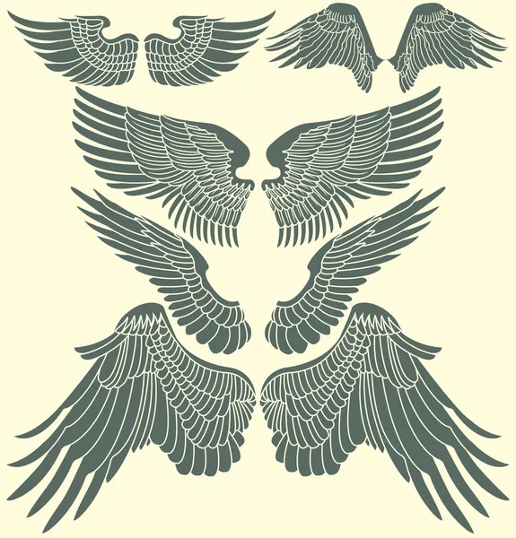 Ensemble tribal Wings — Image vectorielle