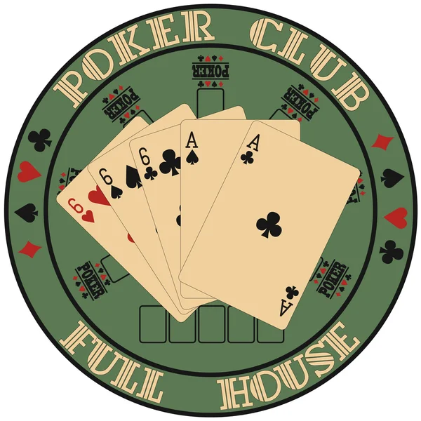 Symbol club poker — Stock Vector