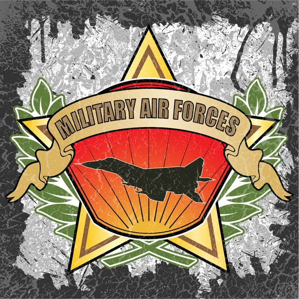 Militaire luchtmachten symbool — Stockvector