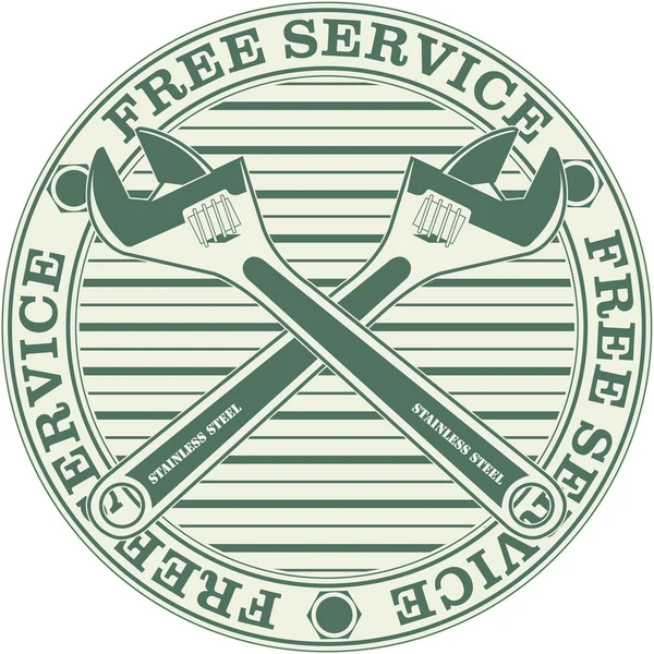 Free service symbol — Stock Vector