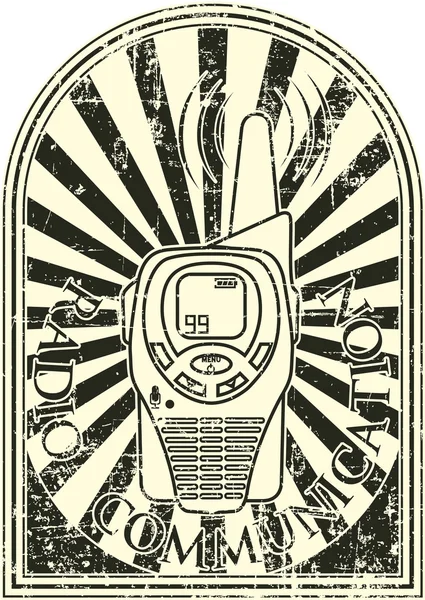 stock vector Radio communication stamp