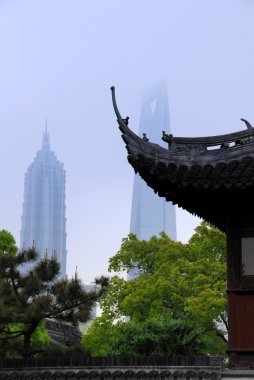 Shanghai skyscrapers clipart
