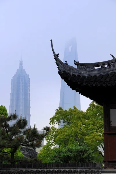 stock image Shanghai skyscrapers