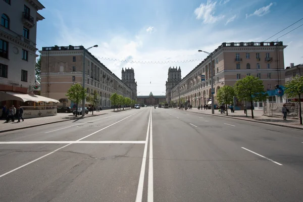 stock image Belarus. Minsk. Central street.