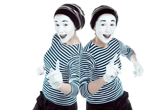 Clone mimes. — Stock Photo, Image