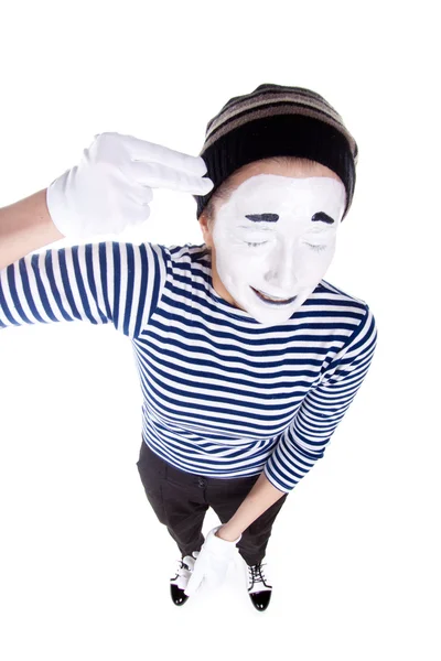 Street mime. — Stock Photo, Image