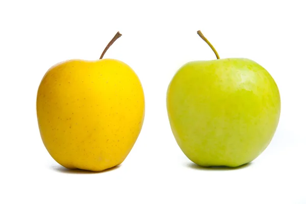Duas maçãs. Estúdio . — Fotografia de Stock