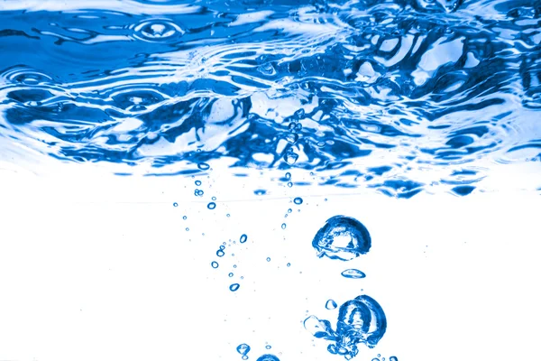 Acqua blu. Primo piano. Macro sparato — Foto Stock
