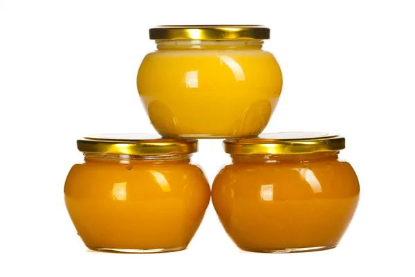 Sklenice medu. — Stock fotografie