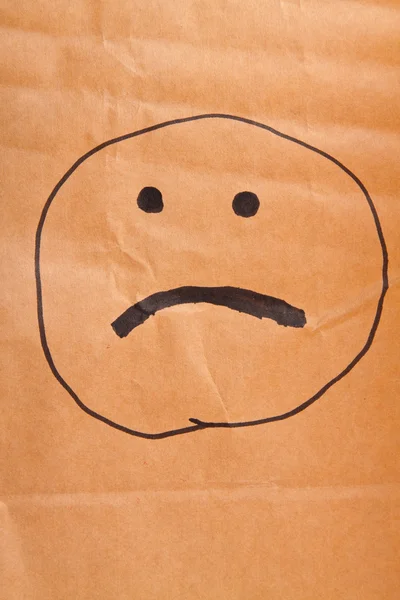 Smiling paper bag. Concept. — Stock Photo, Image