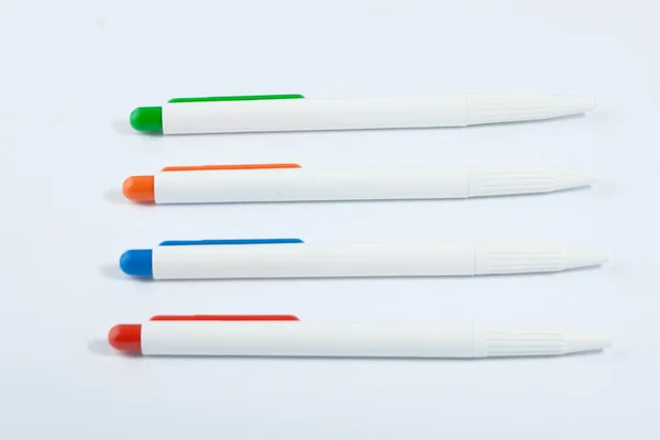 Τέσσερα χρωματιστά στυλό. — Φωτογραφία Αρχείου