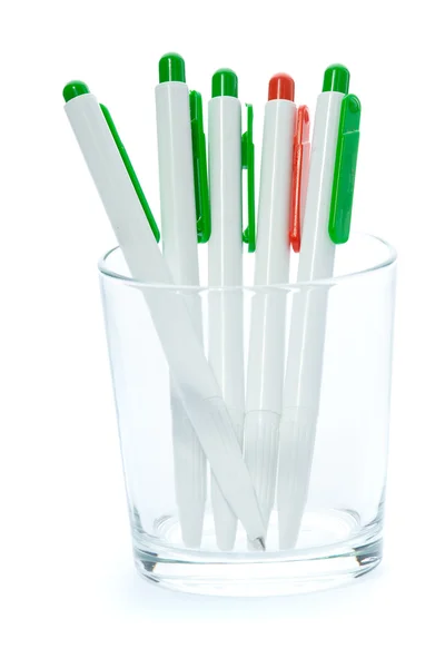 Pennen in een glas — Stockfoto