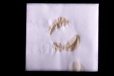 Dirty napkin. clipart