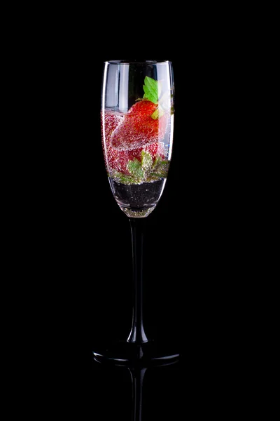 Cocktail aux fraises . — Photo