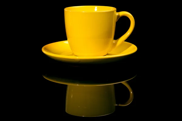 Желтая чашка . — стоковое фото
