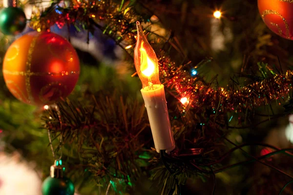Vánoční strom. zblízka. — Stock fotografie