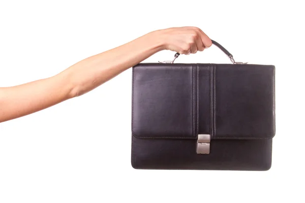 여자 손 및 가방. — 스톡 사진