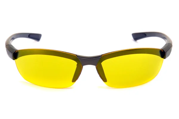 노란색 선글라스입니다. 전면 보기. — 스톡 사진