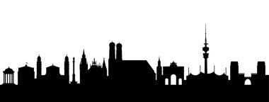 Munich Silhouette abstract clipart