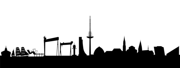 Kiel silhouette abstrakt — Stockvektor