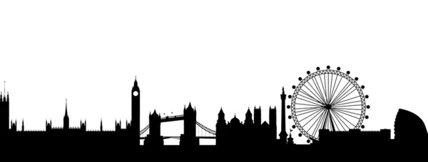 Londen silhouet abstract — Stockvector
