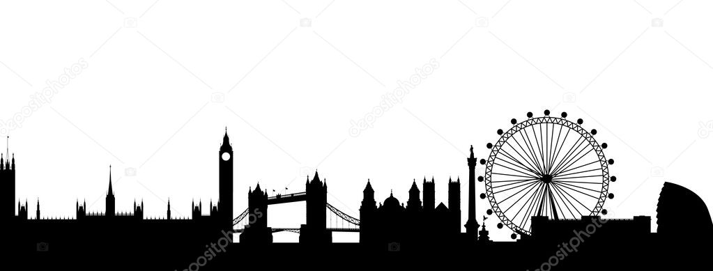 London Silhouette abstract