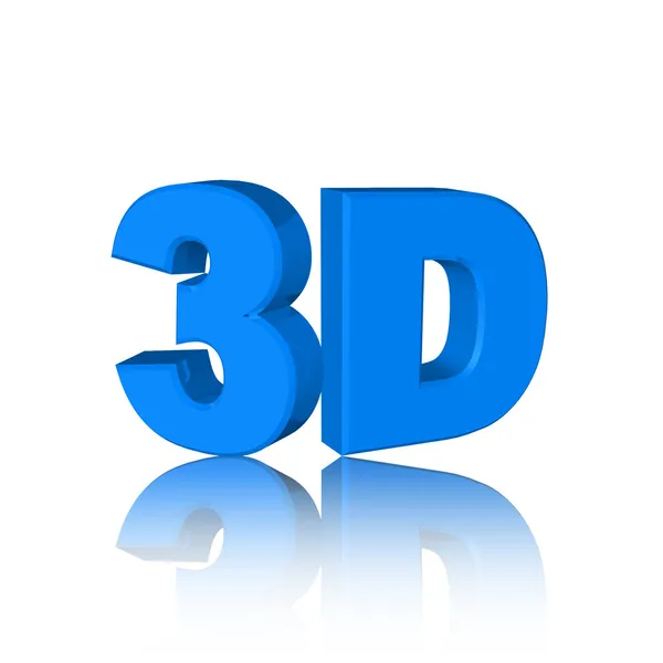 3D tecken isolerade — Stockfoto