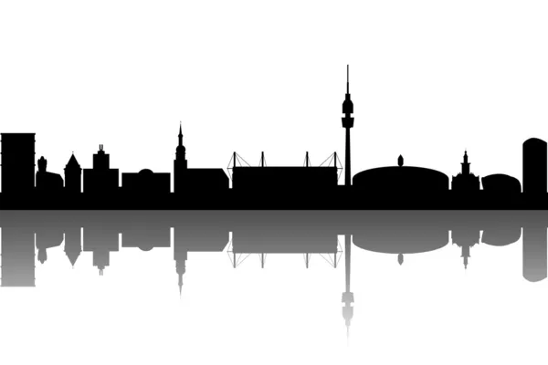 Dortmund panoramę streszczenie — Wektor stockowy